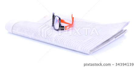 Glasses on Newspaper Glasses on Newspaper 34394139