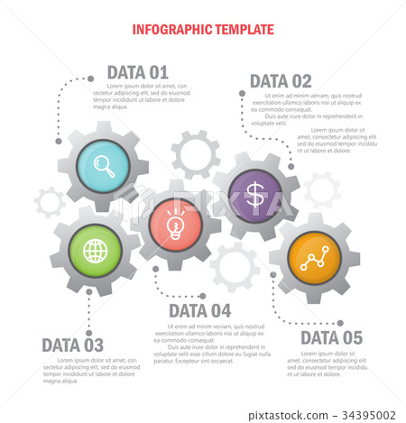 infographic template. vector 34395002