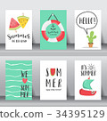summer background set 34395129