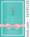 wedding invitation card 34395138