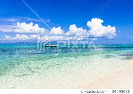 Taketomi island coral reef beautiful Cai beach 34395688