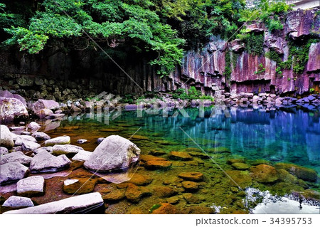 Jeju Island, Korea: Cheonjeeong Poppo Korea Jeju Empire waterfa 34395753