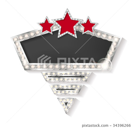 Cinema silver shape frame 34396266