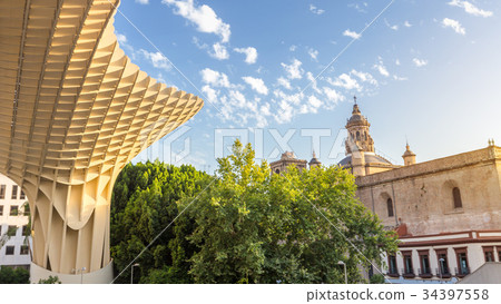 Seville metropol at summer ,Spain 34397558