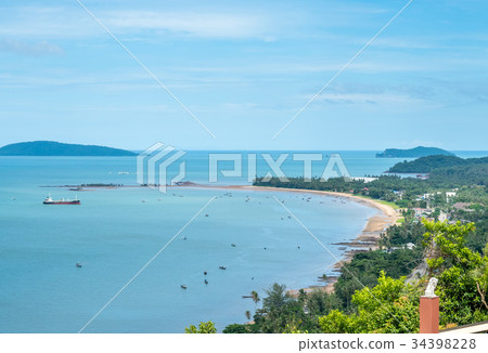 Sand beach in Thailand 34398228