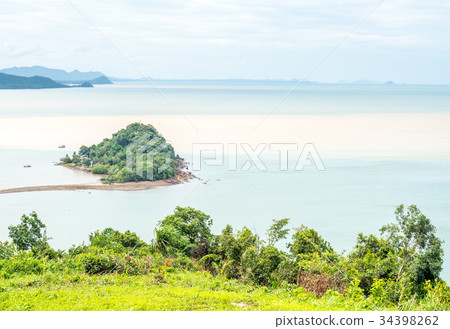 Small island near beach Small island near beach 34398262