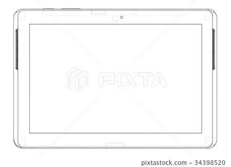 One Tablet Pc With A Drawing App 3d Render Stock Photo Picture And  Royalty Free Image Image 20335060