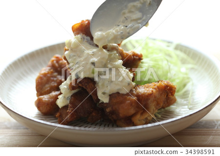 Fried chicken tartar sauce Fried chicken tartar sauce 34398591