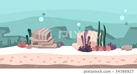 Seamless unending background for game or animation Seamless unending background for game or animation 34398927