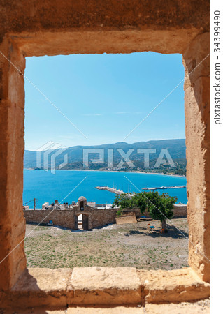 historic venetian fort of Kazarma. Sitia, Crete historic venetian fort of Kazarma. Sitia, Crete 34399490