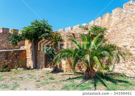 historic venetian fort of Kazarma. Sitia, Crete historic venetian fort of Kazarma. Sitia, Crete 34399491