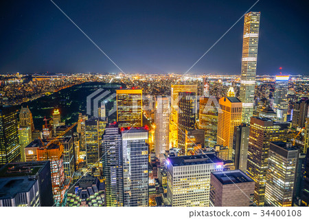 Night view 1 from Top of the Rock (Rockefeller Center Observatory) 34400108