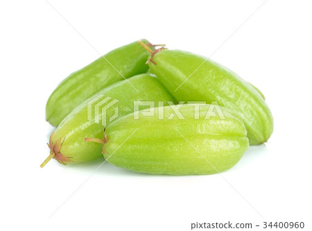 Bilimbi (Averhoa bilimbi Linn.) or cucumber fruit 34400960