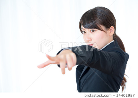 衣服衣服辦公室夫人OL新的僱員新人的女性女性辦公室工作者新鮮 34401987