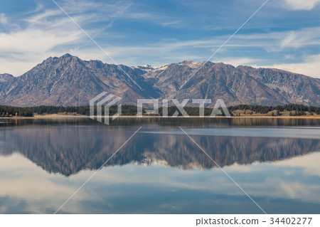 Teton Reflection in Jackson Lake 34402277
