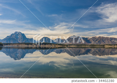 Teton Reflection in Jackson Lake Teton Reflection in Jackson Lake 34402280
