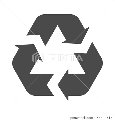 Recycle symbol illustration isolated Recycle symbol illustration isolated 34402317