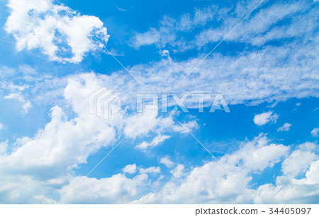  Clouds Sky Blue Sky White Cloud Autumn Sky Late Summer Sky Background Material Cloud Blue Sky Synthetic Background 34405097
