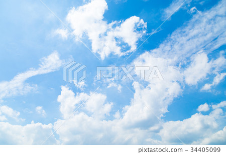  Clouds Sky Blue Sky White Cloud Autumn Sky Late Summer Sky Background Material Cloud Blue Sky Synthetic Background 34405099