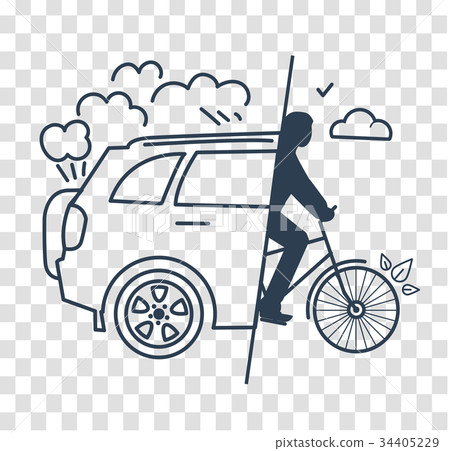 silhouette  World Car free Day 34405229