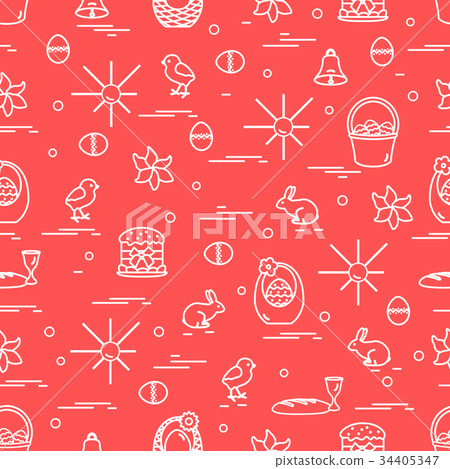 pattern with different symbols for Easter pattern with different symbols for Easter 34405347