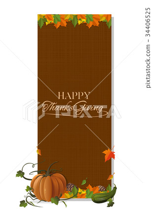 Vertical banner for Thanksgiving Day Vertical banner for Thanksgiving Day 34406525