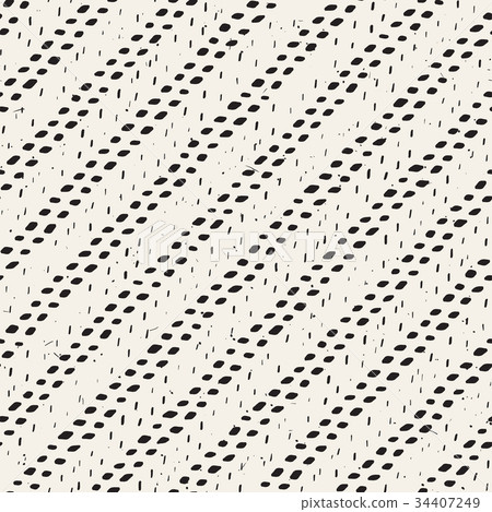 Seamless pattern with hand drawn brush strokes Seamless pattern with hand drawn brush strokes 34407249