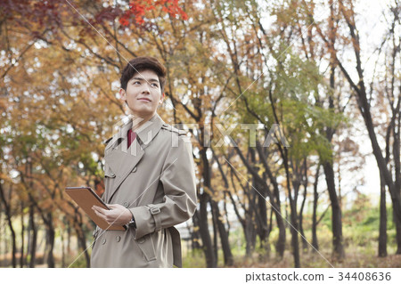 Young Man, Galaxy Tab 34408636