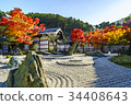 京都第1部分秋季寺廟寺廟日本庭院 34408643