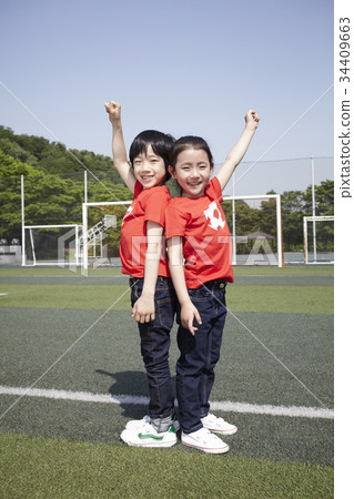 兒童,足球 兒童,足球 34409663