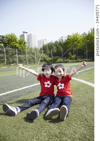兒童,足球 兒童,足球 34409771
