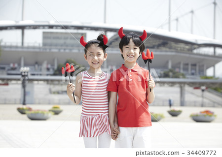 孩子，紅魔鬼 34409772