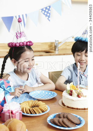 孩子,生日聚會 孩子,生日聚會 34409863
