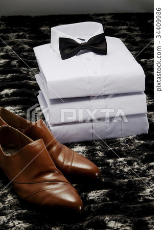 鞋，領結，禮服襯衫 34409986