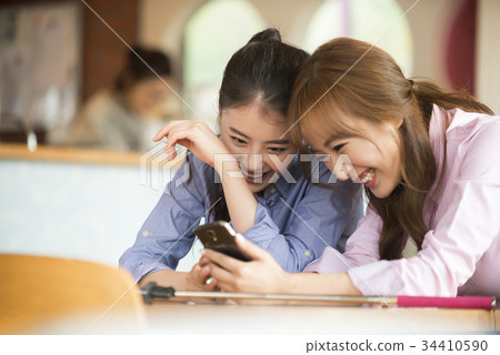 Young woman, friend 34410590