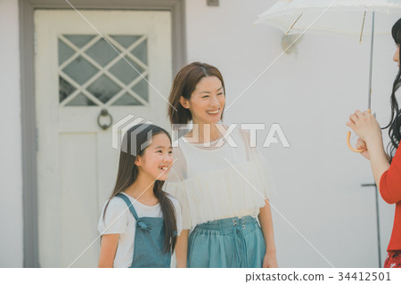 父母和小孩 親子 親密 34412501