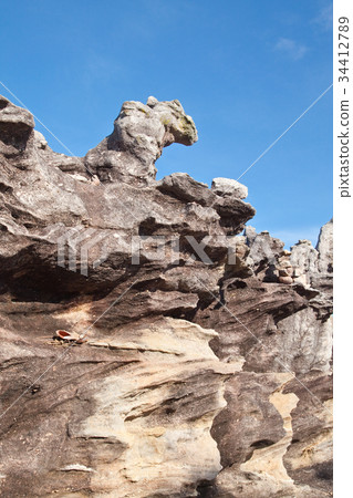 Mouse stone and blue sky 34412789