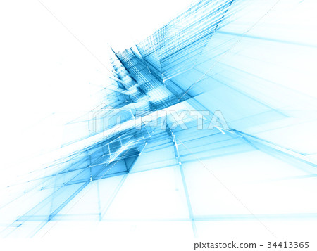 Abstract blue and white background element 34413365