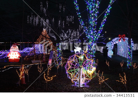 Seta Karahashi公園的照明 Seta Karahashi公園的照明 34413531
