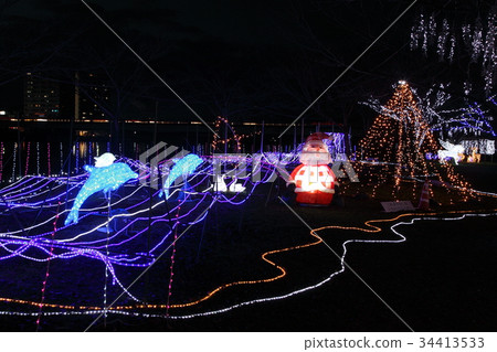 Illumination of Seta Karahashi Park Illumination of Seta Karahashi Park 34413533