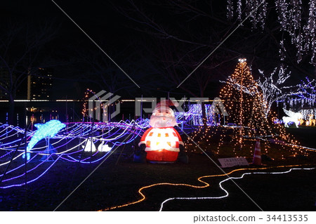 Illumination of Seta Karahashi Park Illumination of Seta Karahashi Park 34413535