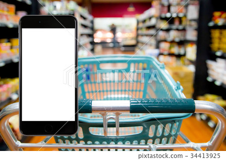 插頁超市，超市，食品部，商店，百貨商店，食品衛生法的背景材料 34413925