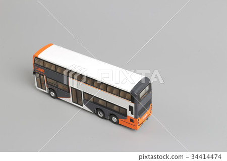 double decker hk bus isolated on white double decker hk bus isolated on white 34414474