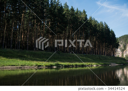 river landscape on the river Ai 34414524