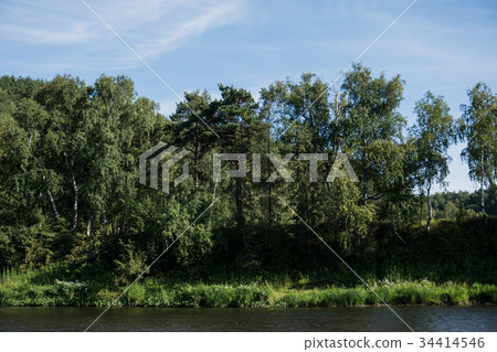 river landscape on the river Ai 34414546