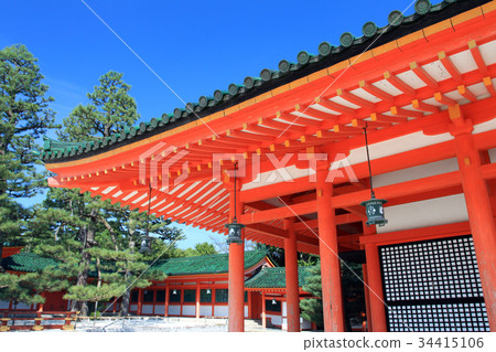 Heian Shrine, Kyoto, Japan.. Heian Shrine, Kyoto, Japan.. 34415106