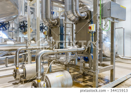 metalic plate in heat exchange machine and pump 34415913