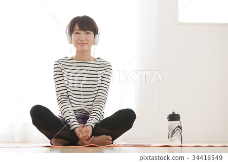 Women Lifestyle Relax Stretch Yoga Women Lifestyle Relax Stretch Yoga 34416549