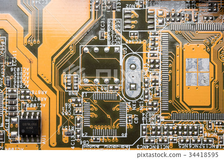Computer circuit board, electronic technology  34418595