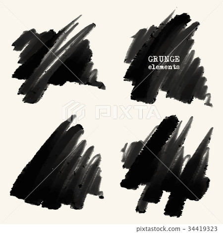 Vector grunge brushes 34419323
